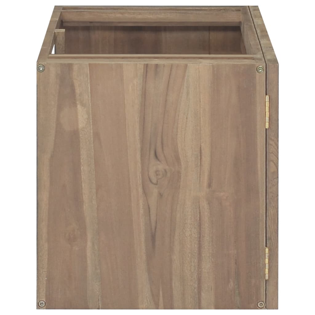 Mobile da Bagno a Parete 90x39x40 cm in Legno Massello di Teak cod mxl 46830