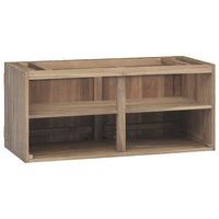 Mobile da Bagno a Parete 90x39x40 cm in Legno Massello di Teak cod mxl 46830