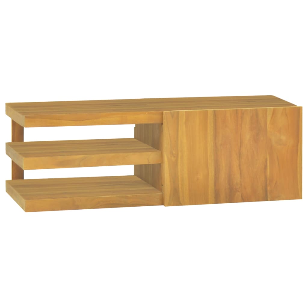 Mobile da Bagno a Parete 90x40x30 cm in Legno Massello di Teak cod mxl 41489