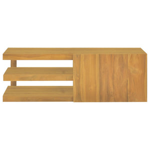 Mobile da Bagno a Parete 90x40x30 cm in Legno Massello di Teak cod mxl 41489