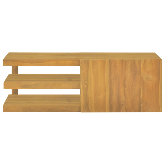 Mobile da Bagno a Parete 90x40x30 cm in Legno Massello di Teak cod mxl 41489