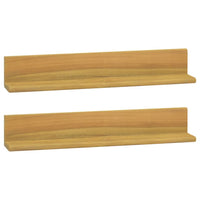 Mensole da Parete 2 pz 60x10x10 cm in Legno Massello di Teak 338259