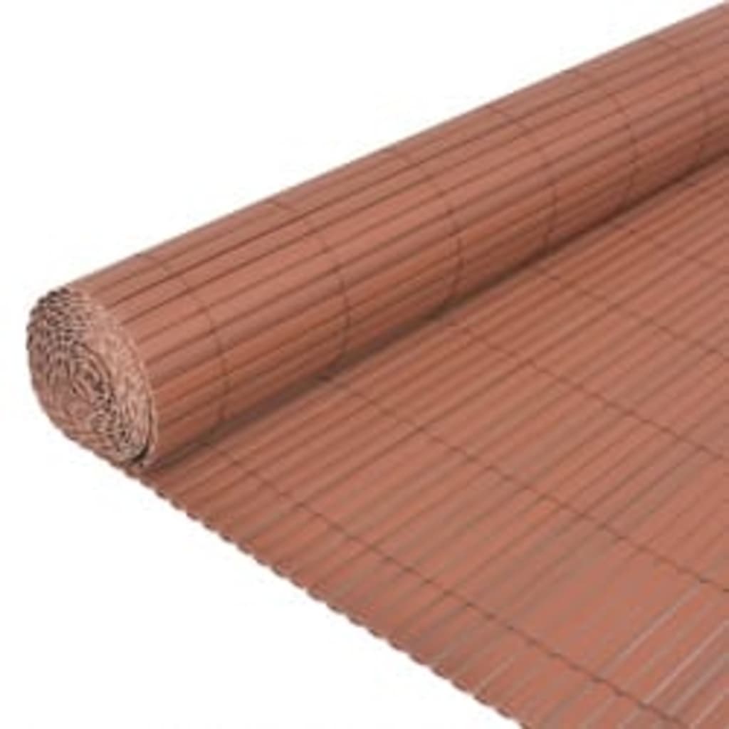 Recinzione da Giardino a Doppio Lato 90x400 cm Marrone cod mxl 8743