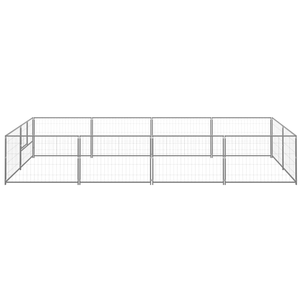 Gabbia per Cani Argento 8 m² in Acciaio cod mxl 46640