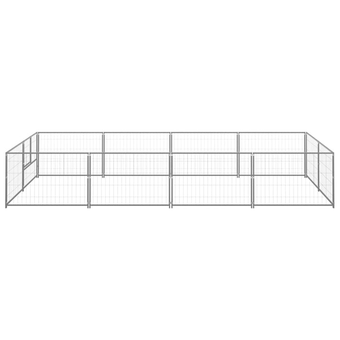 Gabbia per Cani Argento 8 m² in Acciaio cod mxl 46640