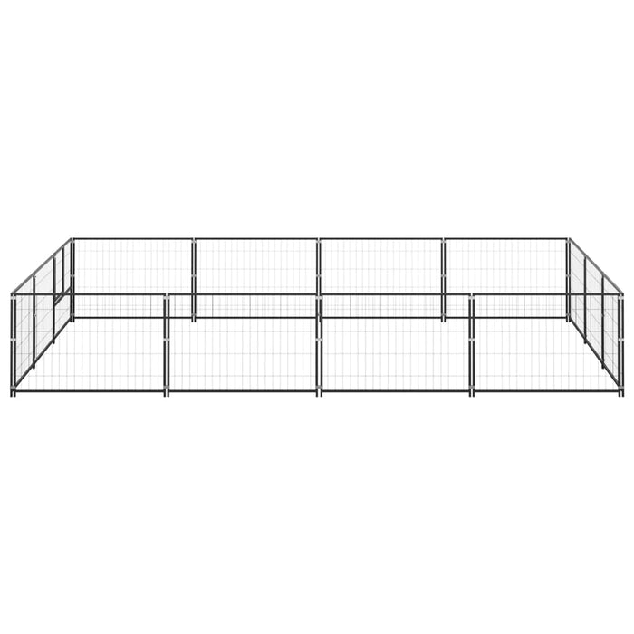 Gabbia per Cani Nera 12 m² in Acciaiocod mxl 120823