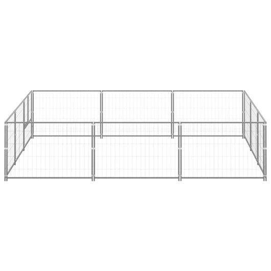 Gabbia per Cani Argento 9 m² in Acciaio cod mxl 46642