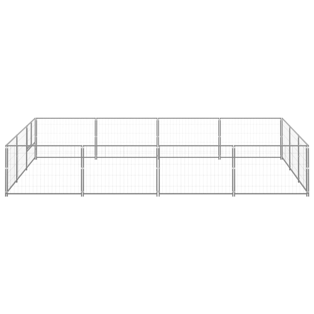 Gabbia per Cani Argento 12 m² in Acciaio cod mxl 52441