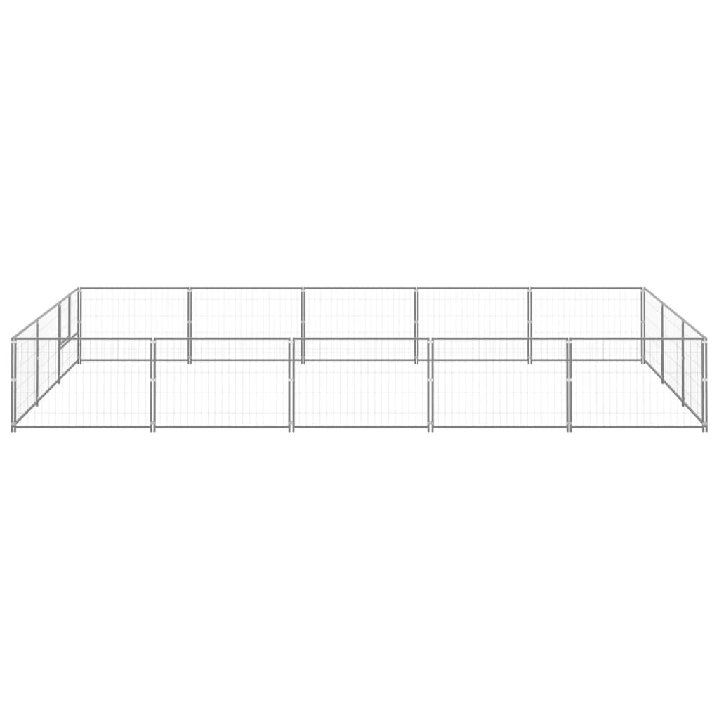 Gabbia per Cani Argento 15 m² in Acciaio cod mxl 46619