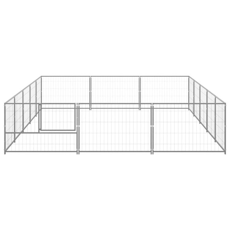 Gabbia per Cani Argento 15 m² in Acciaio cod mxl 46619