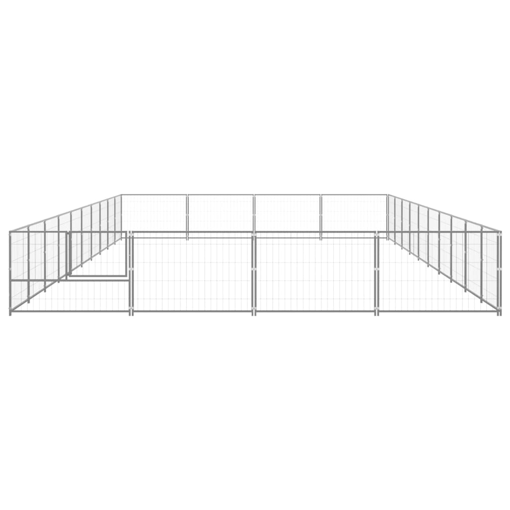 Gabbia per Cani Argento 40 m² in Acciaio cod mxl 46643