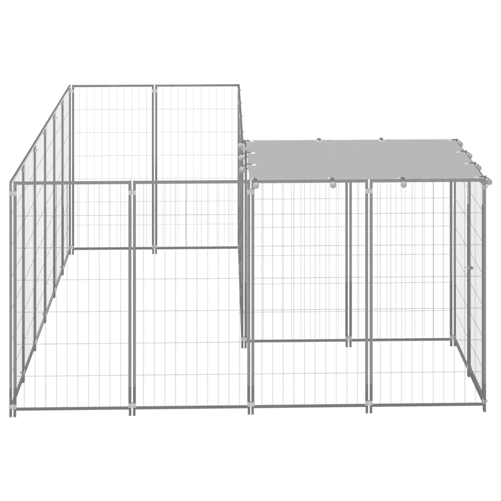 Gabbia per Cani Argento 4,84 m² in Acciaio   cod mxl 48556