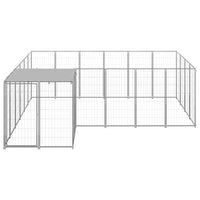 Gabbia per Cani Argento 8,47 m² in Acciaio   cod mxl 44097