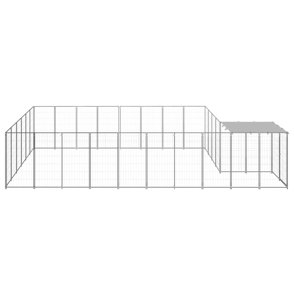 Gabbia per Cani Argento 15,73 m² in Acciaio   cod mxl 44098