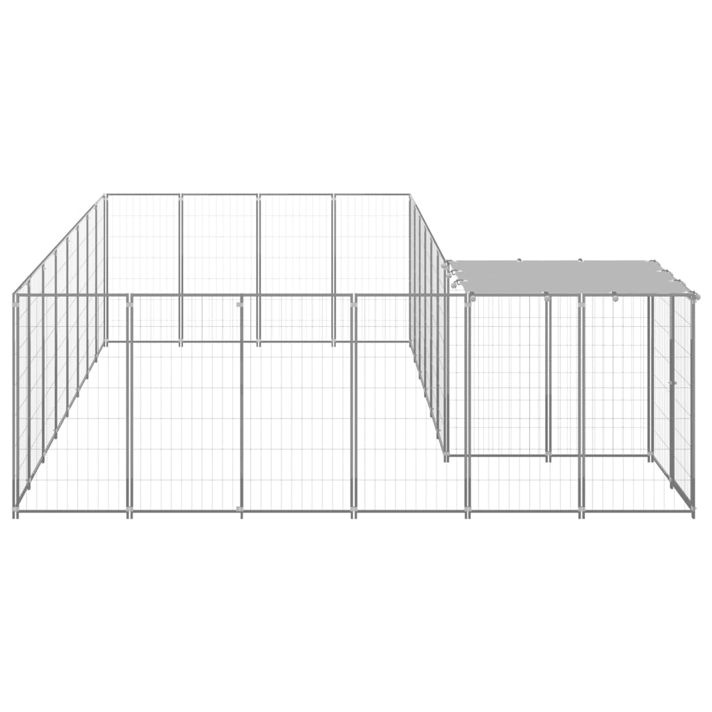 Gabbia per Cani Argento 10,89 m² in Acciaio   cod mxl 48593