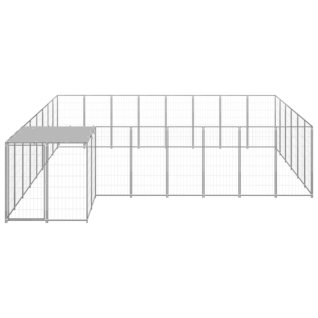 Gabbia per Cani Argento 15,73 m² in Acciaio   cod mxl 44103