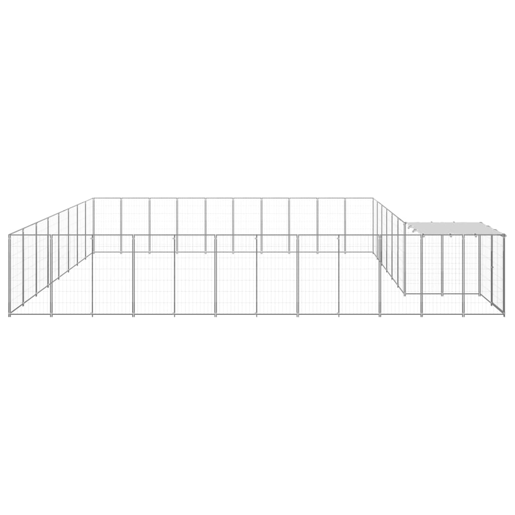 Gabbia per Cani Argento 25,41 m² in Acciaio   cod mxl 34123