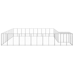 Gabbia per Cani Argento 25,41 m² in Acciaio   cod mxl 34123