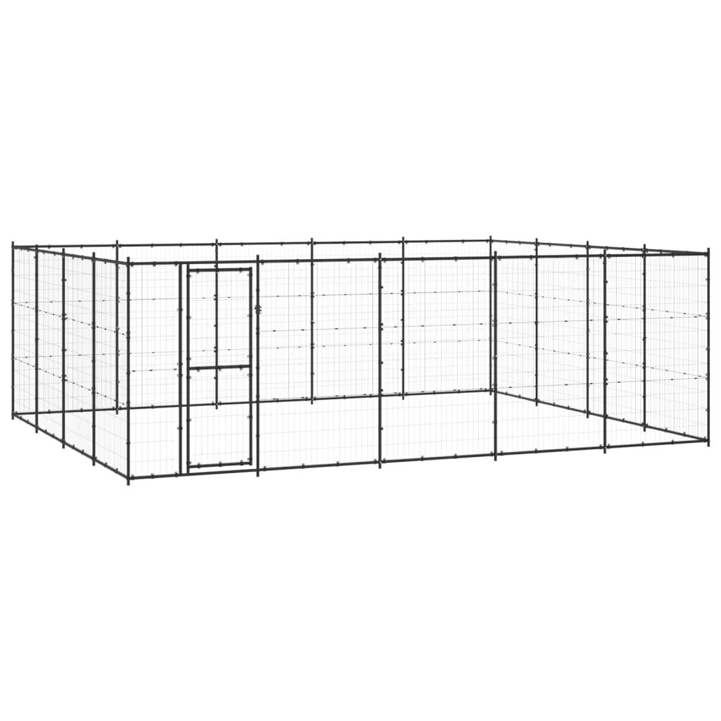 Gabbia per Cani da Esterno in Acciaio 24,2 m² cod mxl 62184