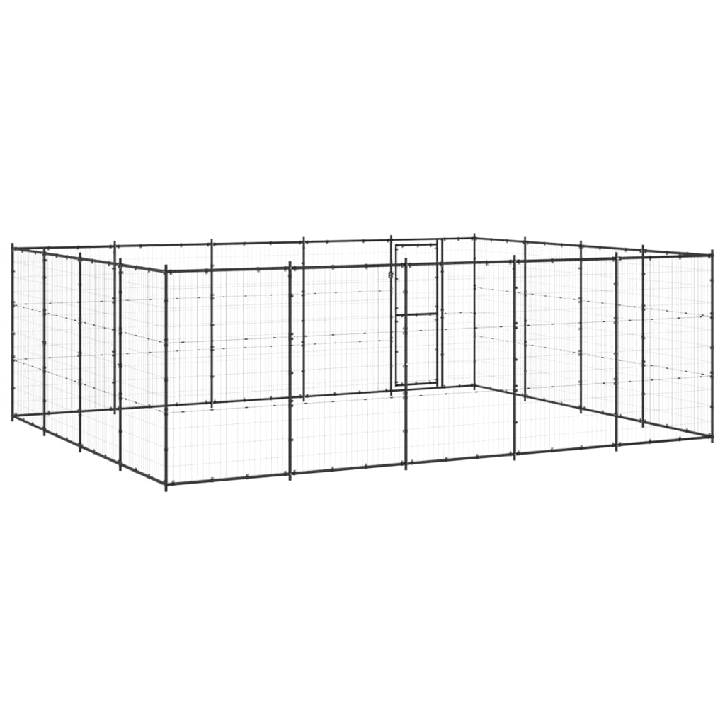 Gabbia per Cani da Esterno in Acciaio 24,2 m² cod mxl 62184