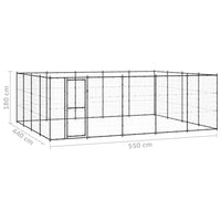 Gabbia per Cani da Esterno in Acciaio 24,2 m² cod mxl 62184