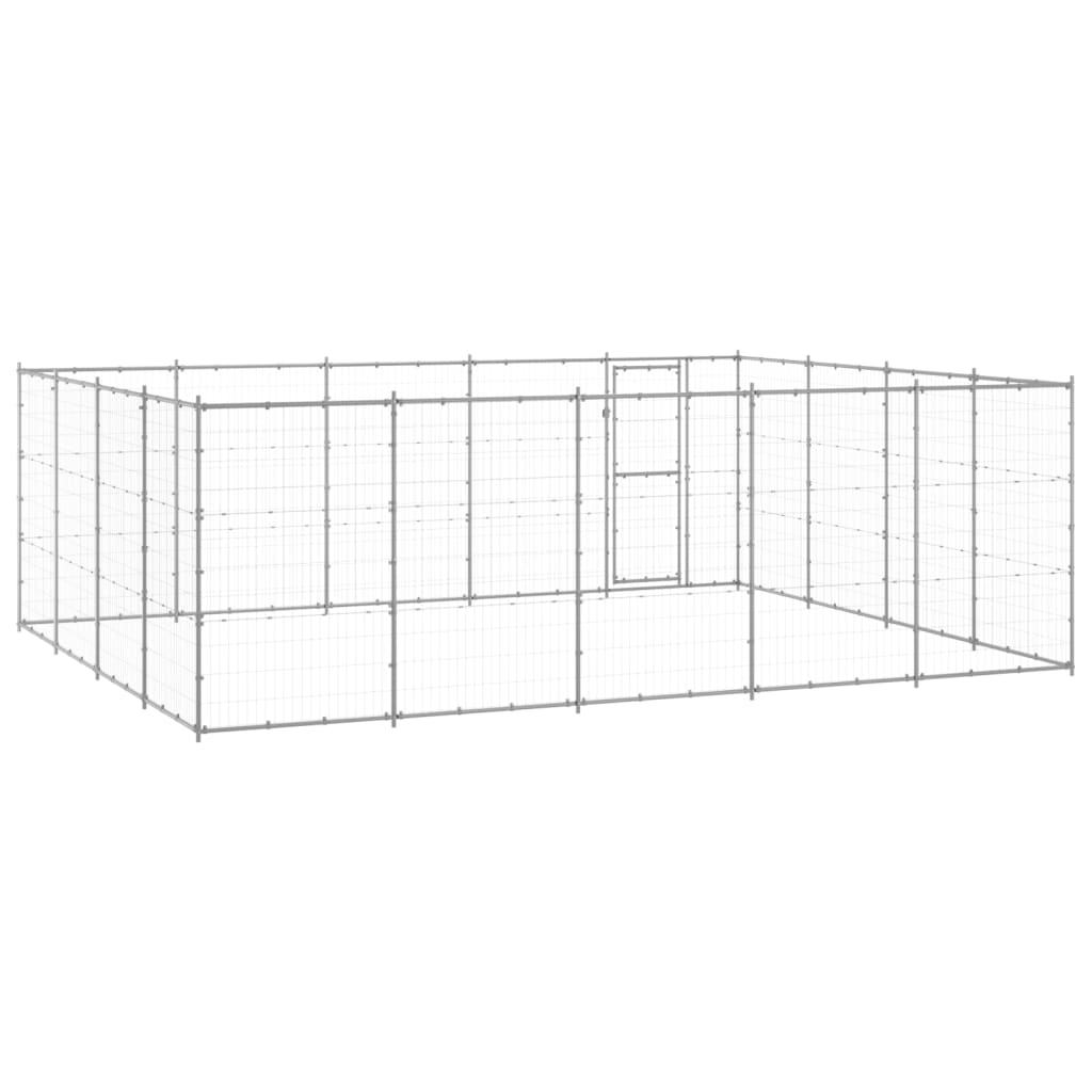 Gabbia per Cani da Esterno in Acciaio Zincato 24,2 m² cod mxl 59969