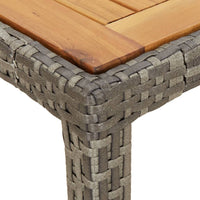 Tavolo da Giardino Grigio 250x100x75 cm in Polyrattan 316730