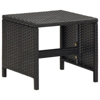 Sgabelli da Giardino 4 pz con Cuscini in Polyrattan Nero 316805