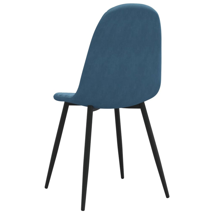 Sedie da Pranzo 6 pz Blu in Velluto 3082880