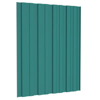 Pannelli da Tetto 36 pz in Acciaio Zincato Verde 60x45 cm cod mxl 39880