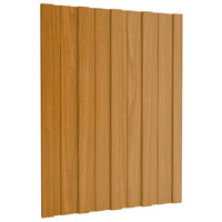 Pannelli da Tetto 36 pz Acciaio Zincato Legno Chiaro 60x45 cm