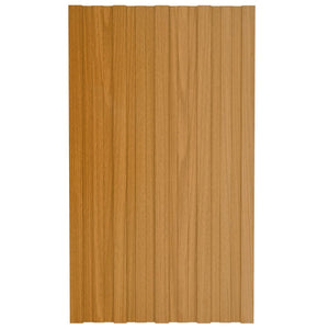 Pannelli da Tetto 36 pz Acciaio Zincato Legno Chiaro 80x45 cm cod mxl 42955