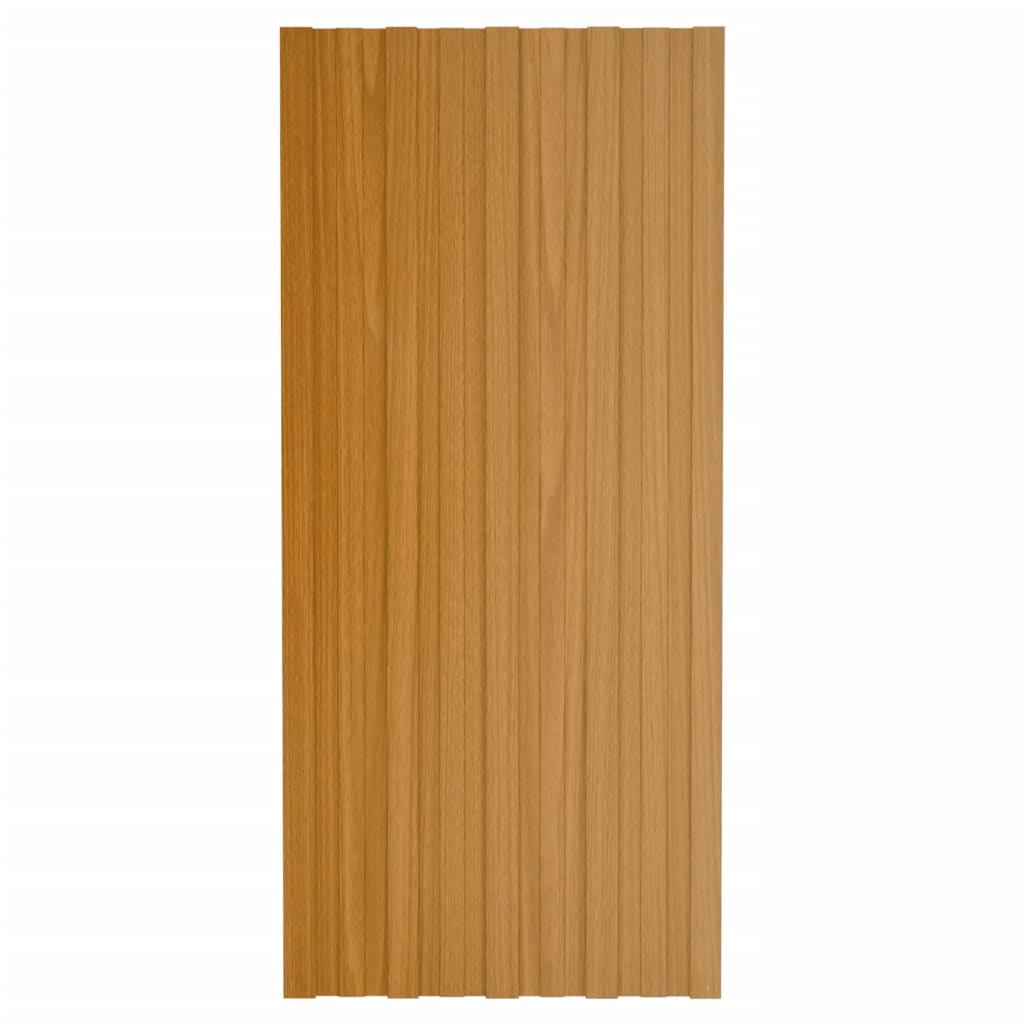 Pannelli da Tetto 36 pz in Acciaio Zincato Naturale 100x45 cm 317220