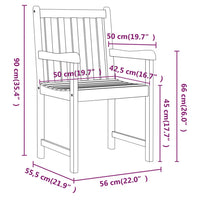 Sedie da Giardino 2 pz in Legno Massello d'Acacia  cod mxl 11842