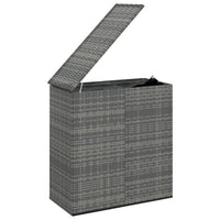 Contenitore da Giardino in Rattan PE 100x49x103,5 cm Grigio 317225