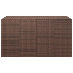 Contenitore da Giardino in Rattan PE 194x100x103 cm Marrone cod mxl 71065