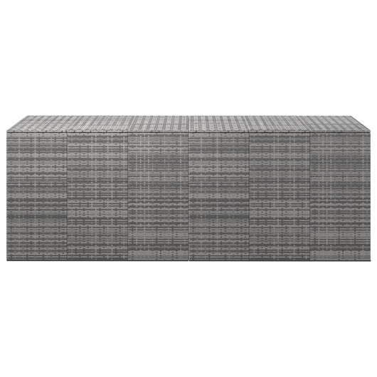 Contenitore da Giardino in Rattan PE 291x100,5x104 cm Grigio cod mxl 57553