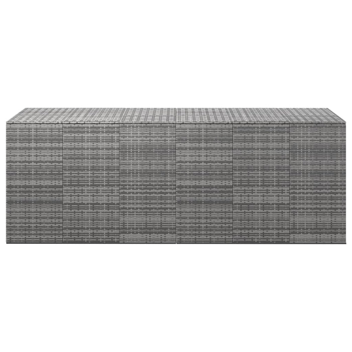 Contenitore da Giardino in Rattan PE 291x100,5x104 cm Grigio cod mxl 57553