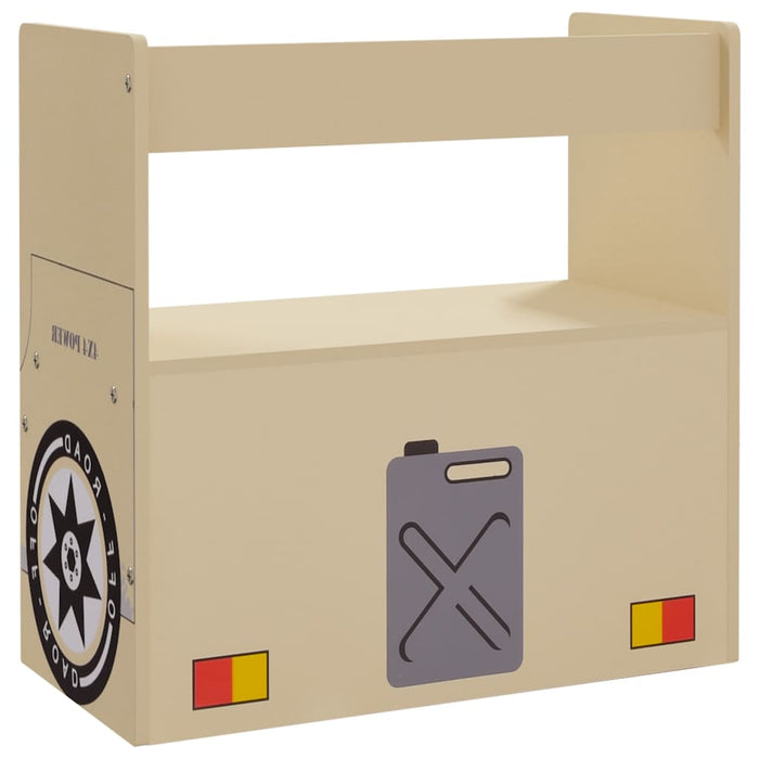 Set Tavolo e Sedia per Bambini 3 pz Auto Fuoristrada in MDF cod mxl 68051