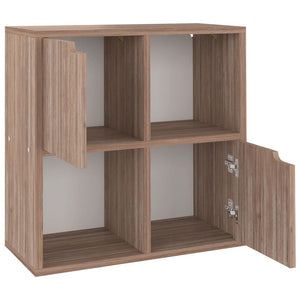 Libreria Grigia Sonoma 60x27,5x59,5 cm in Truciolato