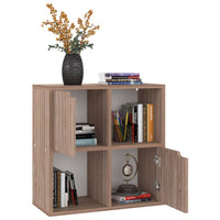 Libreria Grigia Sonoma 60x27,5x59,5 cm in Truciolato