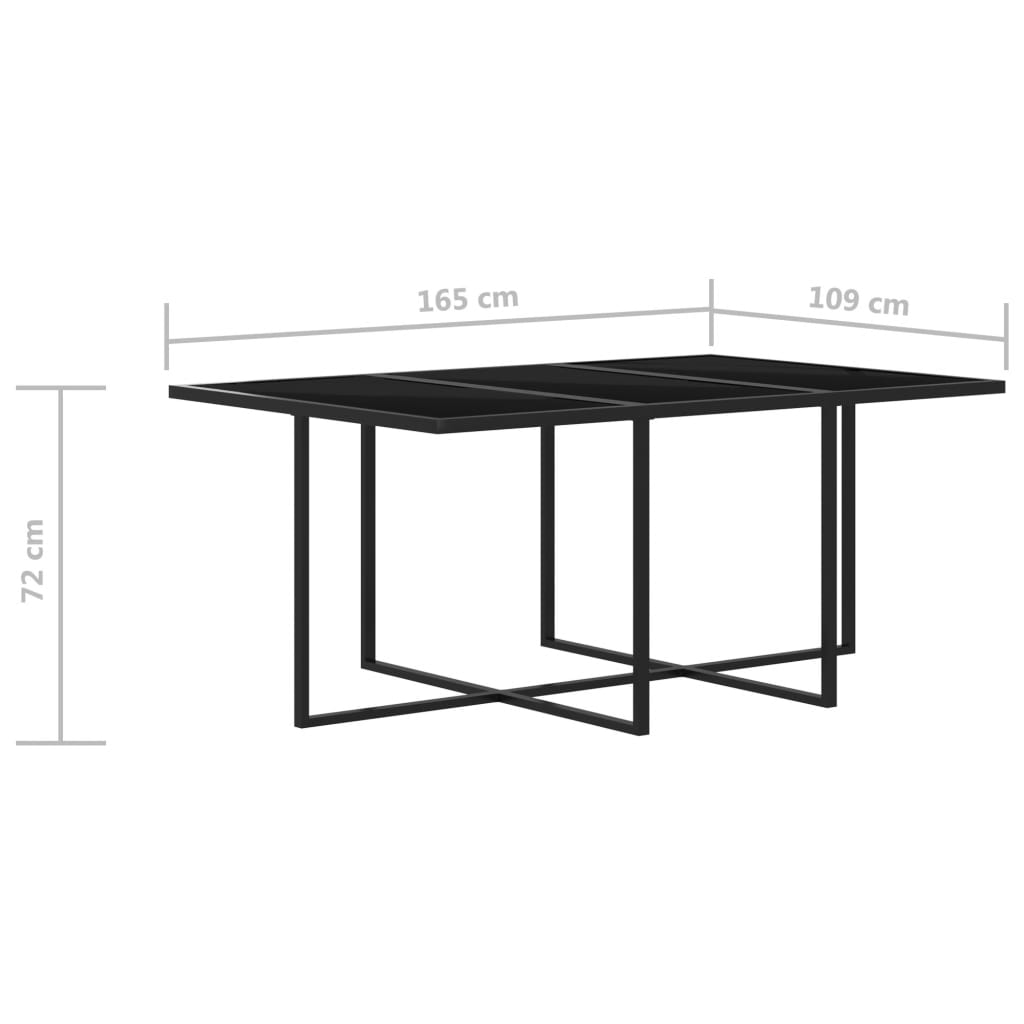 Set da Pranzo per Esterni 7 pz con Cuscini in Polyrattan Grigio 317185