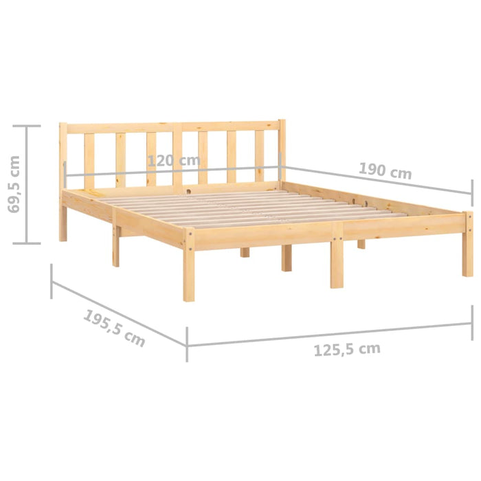 Giroletto Legno Massello Pino 120x190 cm 4FT Small Double 810052