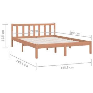 Giroletto Miele in Legno Massello 120x190 cm 4FT Small Double 810055