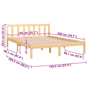 Giroletto in Legno Massello di Pino 140x200 cm cod mxl 63763