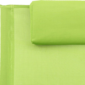 Lettino Prendisole con Cuscino in Acciaio e Textilene Verde cod mxl 23231