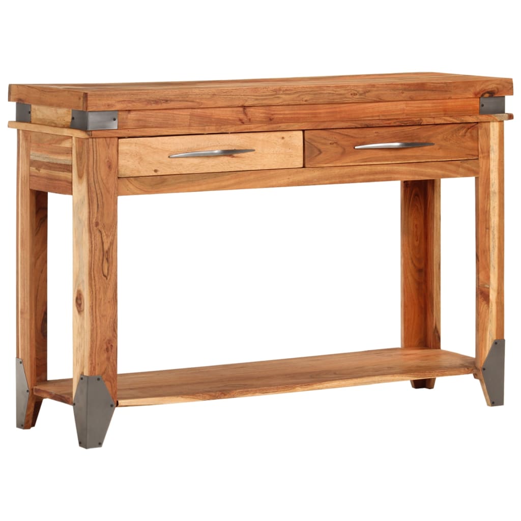 Tavolo Console 110x34x74 cm in Legno Massello di Acacia 338469