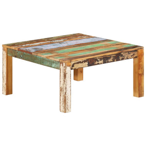 Tavolino da Salotto 80x80x40 cm in Legno Massello di Recupero cod mxl 29777