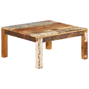 Tavolino da Salotto 80x80x40 cm in Legno Massello di Recupero cod mxl 29777