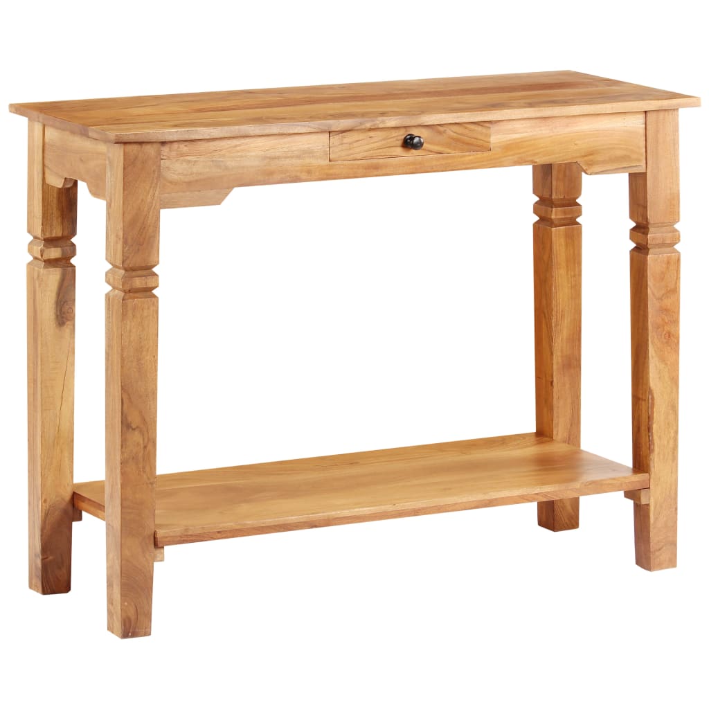 Tavolo Consolle 100x40x76 cm in Legno Massello d'Acacia 338033